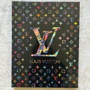 Louis Vuitton Wall Art Canvas Black Multicolor NEW LV Logo 11x14 Home Decor